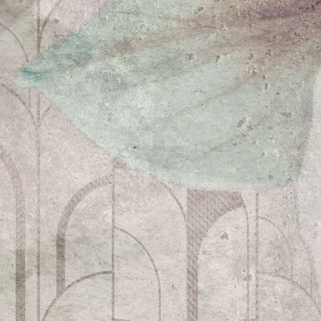 Tapeta winylowa struktura płótna kwiat magnolia - KALLIE decor