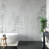 Tapeta winylowa struktura płótna las szara - NORWOOD (gray)