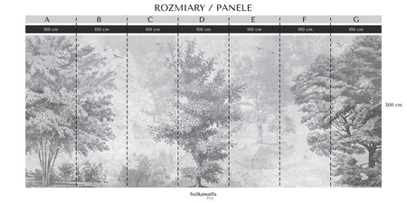 Tapeta winylowa struktura płótna las szara - KENSINGTON (gray)