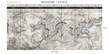 Tapeta winylowa struktura płótna smok beżowa - DRAGO beige