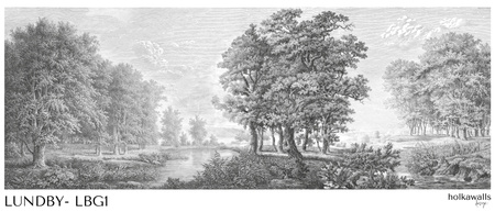 Tapeta winylowa struktura płótna widok czarno-biała - LUNDBY (gray)