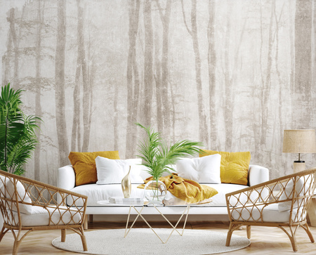 Tapeta winylowa struktura płótna las beżowa - TAKE A BREATH pure (beige)