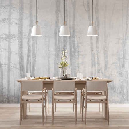 Tapeta winylowa struktura płótna las szara - TAKE A BREATH pure (gray)