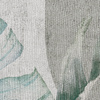 Tapeta winylowa struktura płótna liście tropikalne - GIANNI Arch (turquoise)