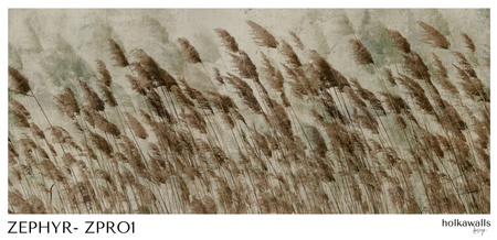 Tapeta winylowa struktura płótna trawy kolorowa - ZEPHYR earth