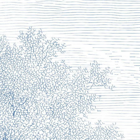 Tapeta winylowa struktura płótna widok beżowa - LUNDBY (blue)