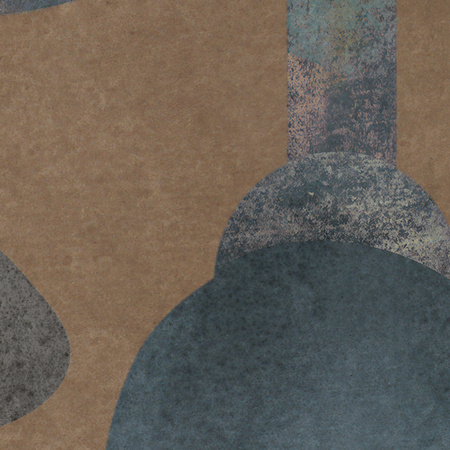 Tapeta winylowa struktura płótna roślinna kolorowa - DREAM ON in color