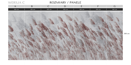 Tapeta winylowa struktura płótna trawy różowa - ZEPHYR rosa