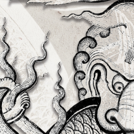 Tapeta winylowa struktura płótna smok beżowa - DRAGO beige