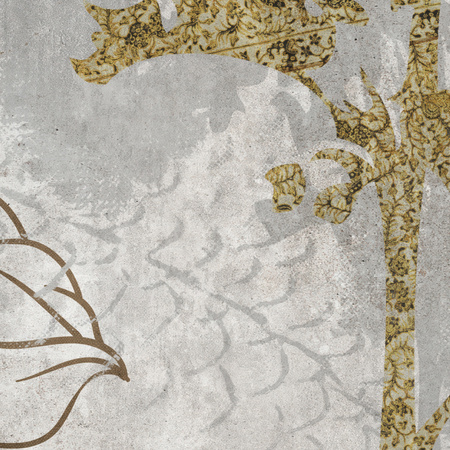 Tapeta winylowa struktura płótna żurawie orientalna kolorowa - NANAMI pure