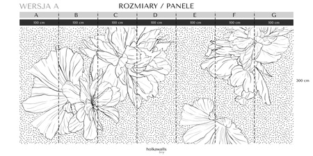 Tapeta winylowa struktura płótna kwiaty kropki biała - WHAT'S THE POINT white (polka dots)