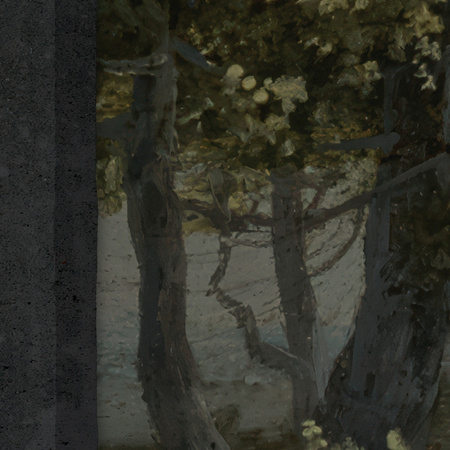 Tapeta winylowa struktura płótna malarstwo - JAN VAN EYCK & THE BEETLE (landscape)