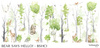 Tapeta winylowa struktura płótna dziecięca kolorowa las zwierzęta - BEAR SAYS HELLO! color
