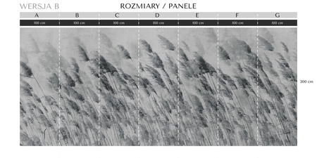 Tapeta winylowa struktura płótna trawy biało-czarna - ZEPHYR gray