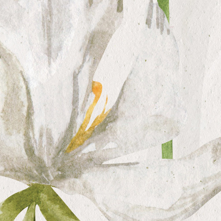 Tapeta winylowa struktura płótna kwiaty żółte łąka - AUDREY yellow (simple)