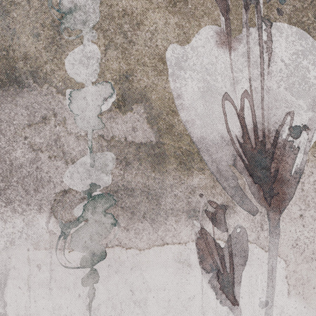 Tapeta winylowa struktura płótna widok beżowa - SAHRA gray