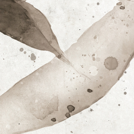 Tapeta winylowa struktura płótna liście lilie beżowa zielona - MORNING MEADOW light