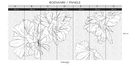 Tapeta winylowa struktura płótna kwiaty kropki biała - WHAT'S THE POINT white (stripes)