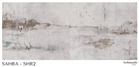 Tapeta winylowa struktura płótna widok beżowa - SAHRA gray