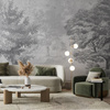Tapeta winylowa struktura płótna las szara - KENSINGTON (gray)