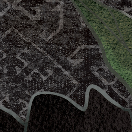 Tapeta winylowa struktura płótna kwiaty brązowa - SECRETO dark