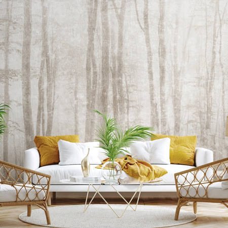 Tapeta winylowa struktura płótna las beżowa - TAKE A BREATH pure (beige)