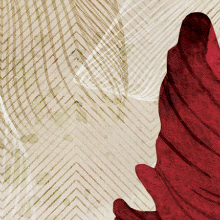 Tapeta winylowa struktura płótna kwiaty peonie czerwona - MEMORY LANE red (pure)