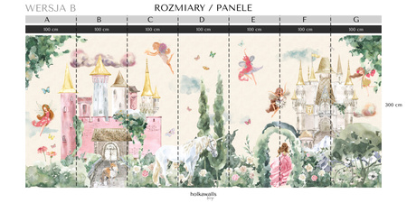 Tapeta winylowa struktura płótna dziecięca kolorowa bajkowa księzniczka - FOX IS MY FRIEND beige