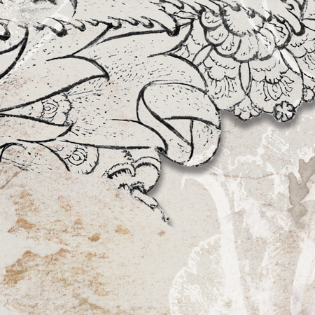 Tapeta winylowa struktura płótna smok beżowa - DRAGO beige