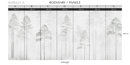 Tapeta winylowa struktura płótna las szara - NORWOOD (gray)