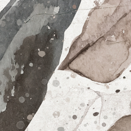 Tapeta winylowa struktura płótna liście lilie beżowa zielona - MORNING MEADOW light