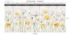 Tapeta winylowa struktura płótna kwiaty żółte łąka - AUDREY yellow (shadow)