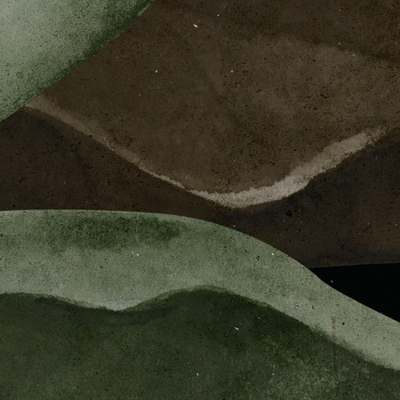 Tapeta winylowa struktura płótna malarstwo - GIRL WITH BUTTERFLIES (green)