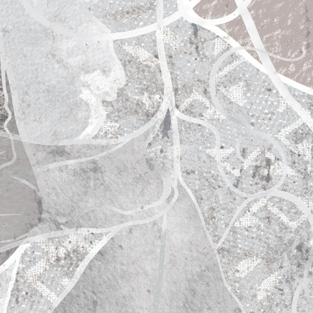 Tapeta winylowa struktura płótna kwiaty beżowa - SECRETO light