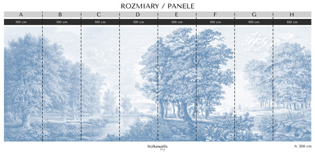 Tapeta winylowa struktura płótna widok beżowa - LUNDBY (blue)
