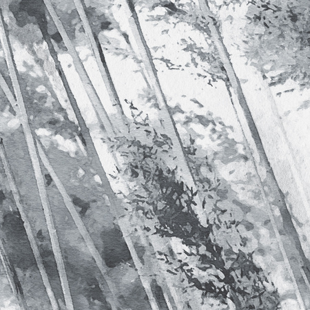 Tapeta winylowa struktura płótna trawy biało-czarna - ZEPHYR white