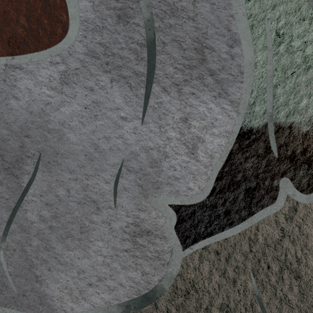 Tapeta winylowa struktura płótna kwiaty brązowa - SECRETO dark