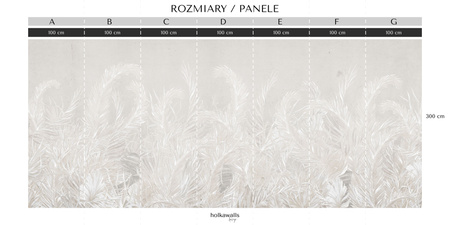 Tapeta winylowa struktura płótna liście tropikalne beżowa - FLORAL beige