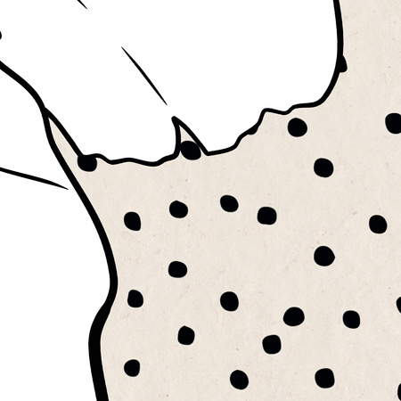 Tapeta winylowa struktura płótna kwiaty kropki beżowa - WHAT'S THE POINT beige (polka dots)