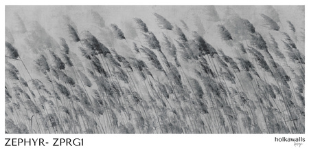 Tapeta winylowa struktura płótna trawy biało-czarna - ZEPHYR gray