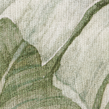 Tapeta winylowa struktura płótna liście tropikalne - GIANNI Arch (green)