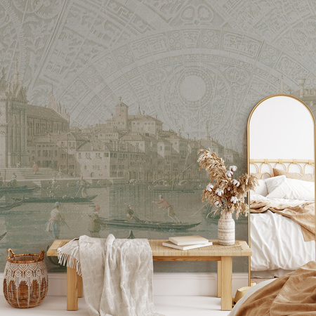 Tapeta winylowa struktura płótna wenecja - VENEZIANA sole (color)