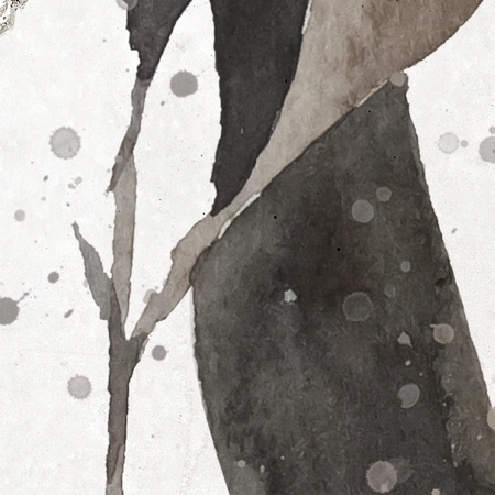 Tapeta winylowa struktura płótna liście lilie beżowa zielona - MORNING MEADOW light