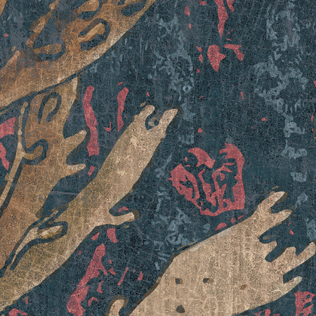 Tapeta winylowa struktura płótna rafa koralowa - DEEP WATERS plants